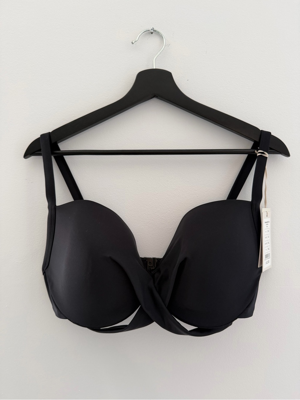 NWT! Bravissimo Barbados Bikini Top Size 32L US/CA (UK Size 32G) in Black